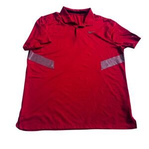 Nike Dri-FIT Golf Polo - Men's Large - Red -